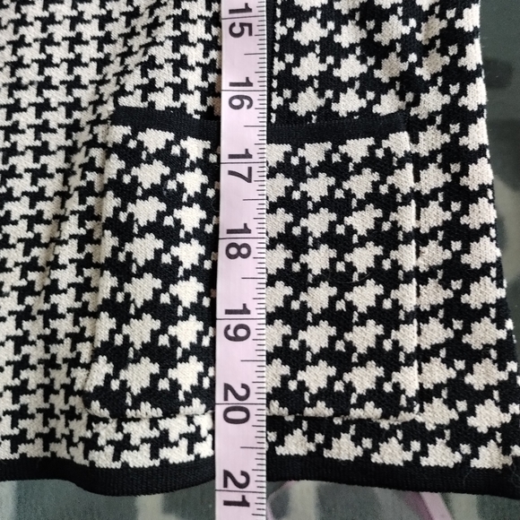 Coldwater Creek Houndstooth Zip Up Sweater/Jacket - Picture 6 of 8